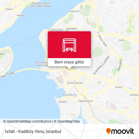 İsfalt - Kadiköy Yönü harita