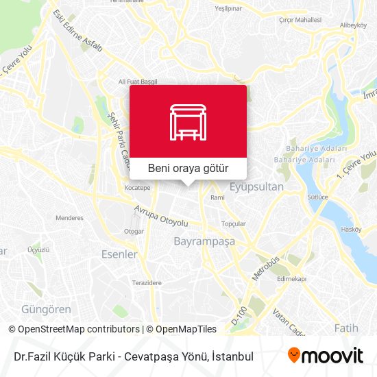 Dr.Fazil Küçük Parki - Cevatpaşa Yönü harita