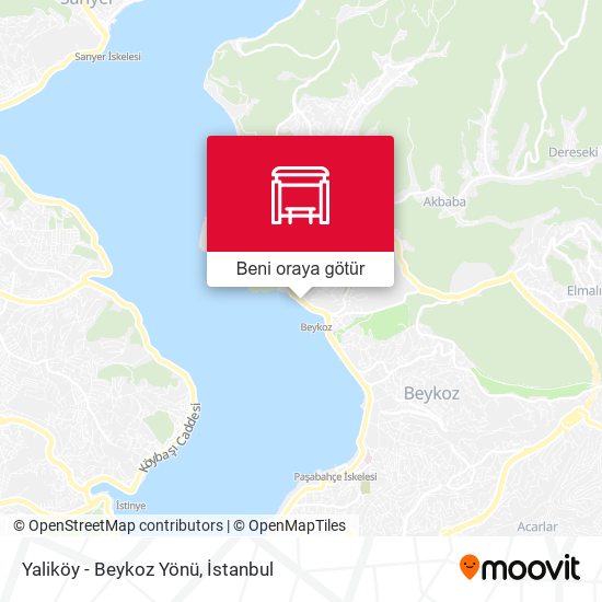 Yaliköy - Beykoz Yönü harita