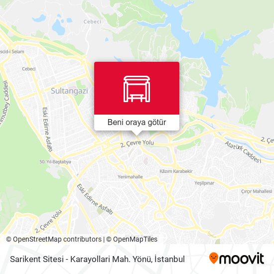 Sarikent Sitesi - Karayollari Mah. Yönü harita