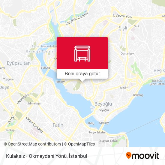 Kulaksiz - Okmeydani Yönü harita