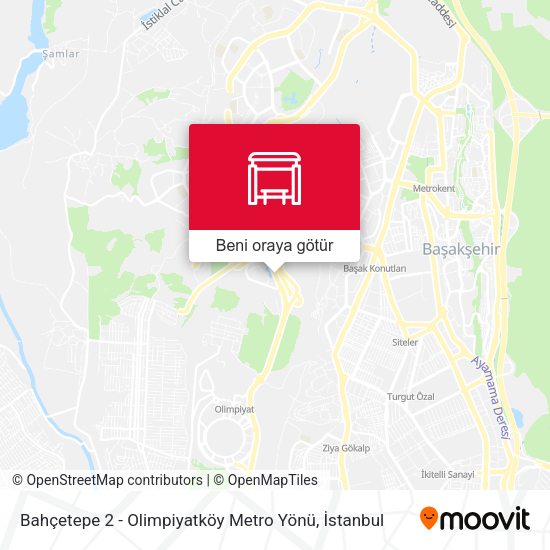 Bahçetepe 2 - Olimpiyatköy Metro Yönü harita