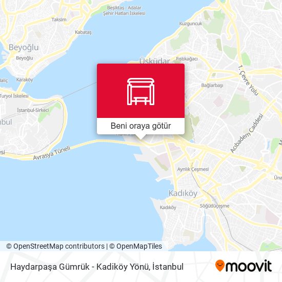 Haydarpaşa Gümrük - Kadiköy Yönü harita
