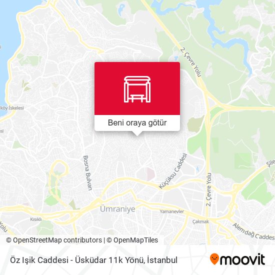 Öz Işik Caddesi - Üsküdar 11k Yönü harita