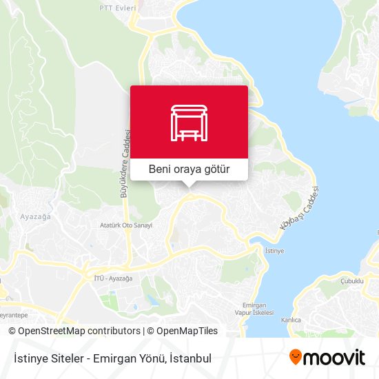 İstinye Siteler - Emirgan Yönü harita
