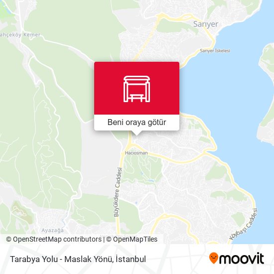 Tarabya Yolu - Maslak Yönü harita