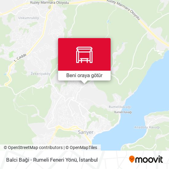 Balci Baği - Rumeli Feneri Yönü harita