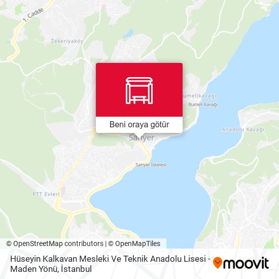 Hüseyin Kalkavan Mesleki Ve Teknik Anadolu Lisesi - Maden Yönü harita