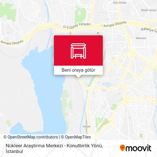 Nükleer Araştırma Merkezi - Konutbirlik Yönü harita