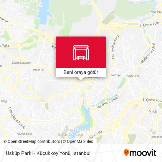Üsküp Parki - Küçükköy Yönü harita