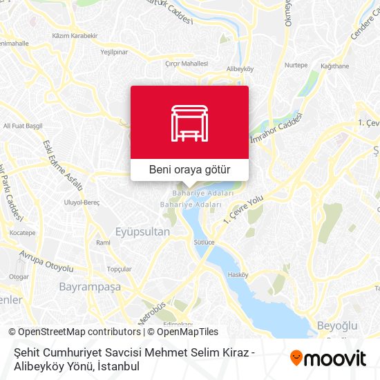 Şehit Cumhuriyet Savcisi Mehmet Selim Kiraz - Alibeyköy Yönü harita