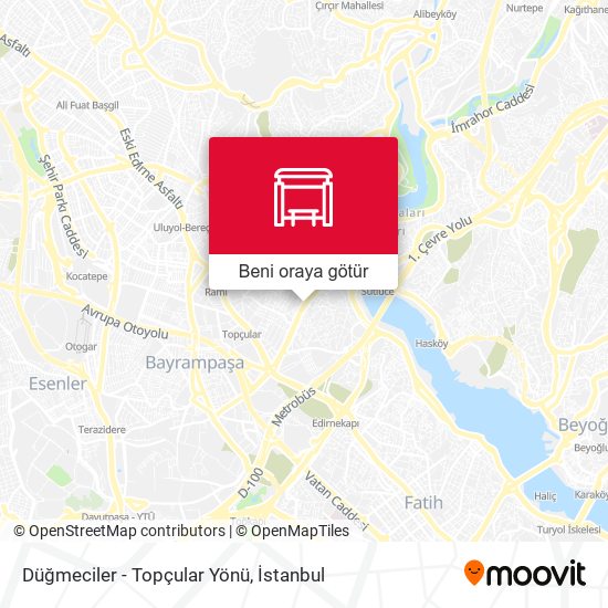 Düğmeciler - Topçular Yönü harita