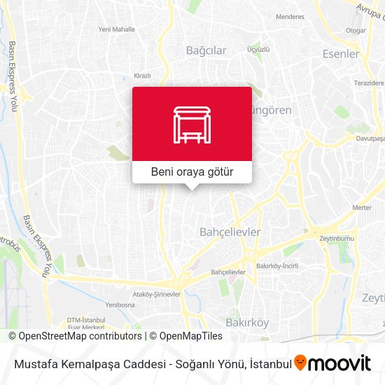 Mustafa Kemalpaşa Caddesi - Soğanlı Yönü harita
