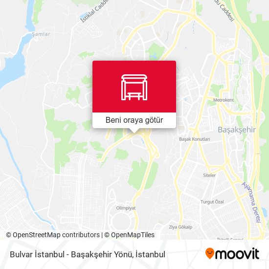Bulvar İstanbul - Başakşehir Yönü harita