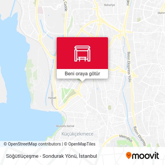 Söğütlüçeşme - Sondurak Yönü harita