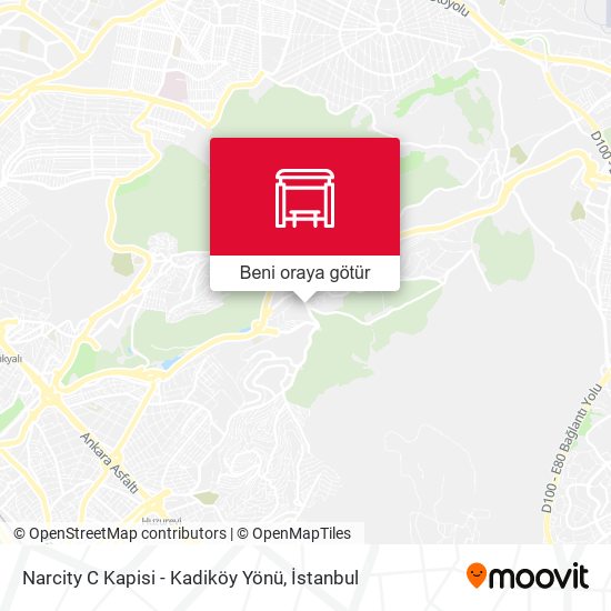 Narcity C Kapisi - Kadiköy Yönü harita