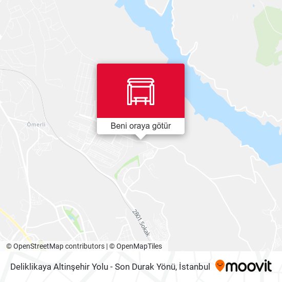 Deliklikaya Altinşehir Yolu - Son Durak Yönü harita