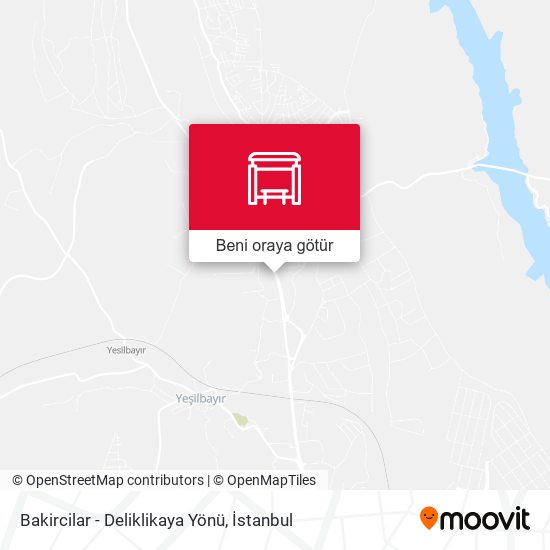 Bakircilar - Deliklikaya Yönü harita