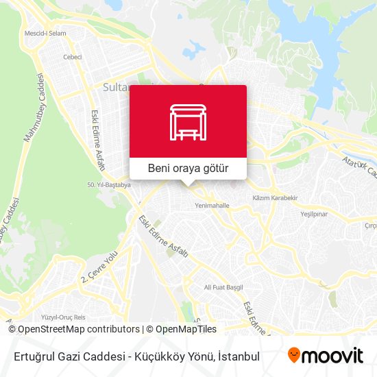 Ertuğrul Gazi Caddesi - Küçükköy Yönü harita