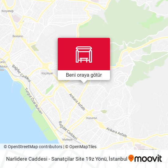 Narlidere Caddesi - Sanatçilar Site 19z Yönü harita