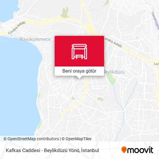 Kafkas Caddesi - Beylikdüzü Yönü harita