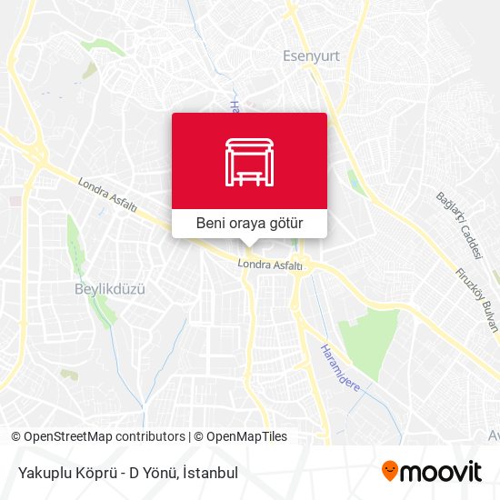 Yakuplu Köprü - D Yönü harita