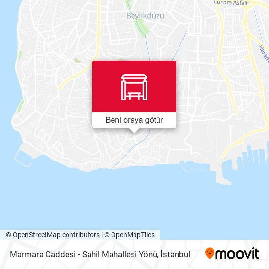 Marmara Caddesi - Sahil Mahallesi Yönü harita