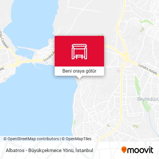 Albatros - Büyükçekmece Yönü harita