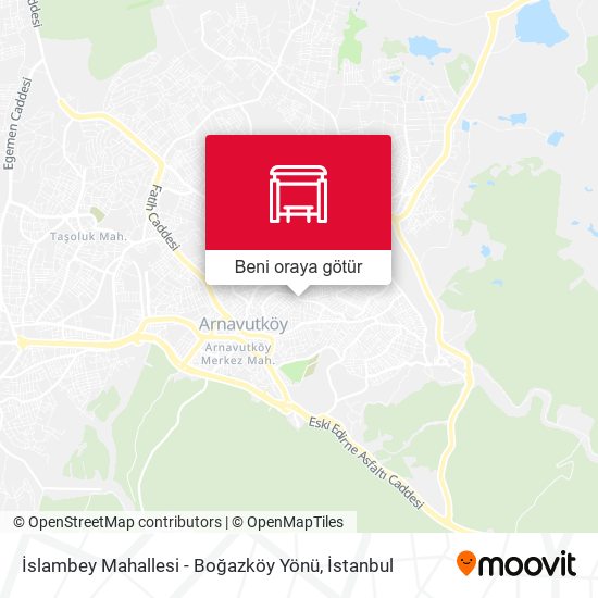 İslambey Mahallesi - Boğazköy Yönü harita