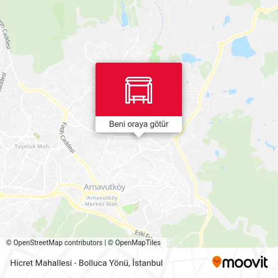 Hicret Mahallesi - Bolluca Yönü harita