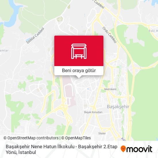 Başakşehir Nene Hatun İlkokulu - Başakşehir 2.Etap Yönü harita
