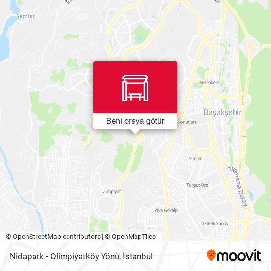 Nidapark - Olimpiyatköy Yönü harita