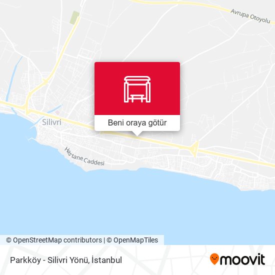 Parkköy - Silivri Yönü harita