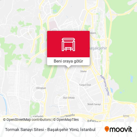 Tormak Sanayi Sitesi - Başakşehir Yönü harita