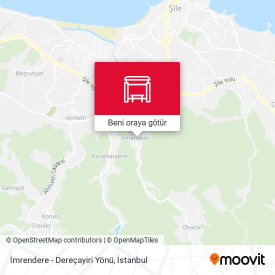 İmrendere - Dereçayiri Yönü harita