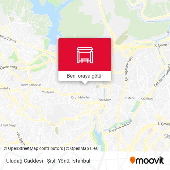 Uludağ Caddesi - Şişli Yönü harita