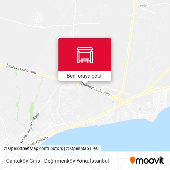 Çantaköy Giriş - Değirmenköy Yönü harita