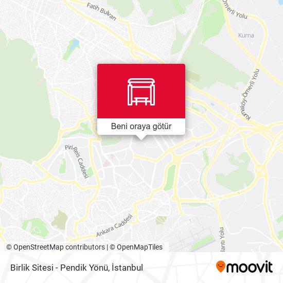 Birlik Sitesi - Pendik Yönü harita