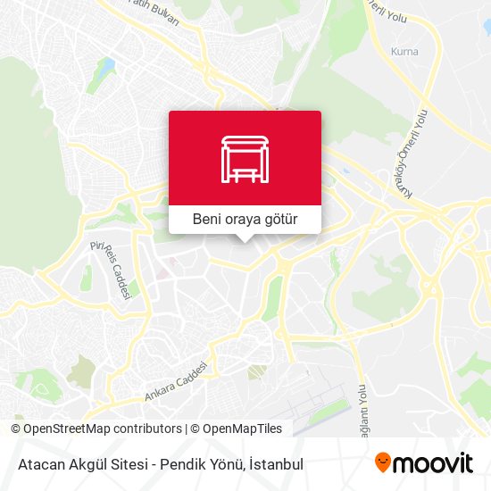 Atacan Akgül Sitesi - Pendik Yönü harita