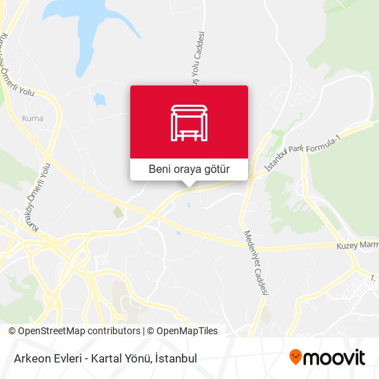 Arkeon Evleri - Kartal Yönü harita