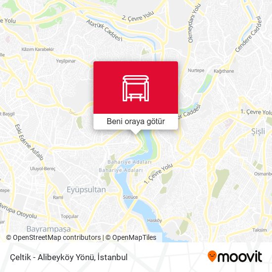 Çeltik - Alibeyköy Yönü harita