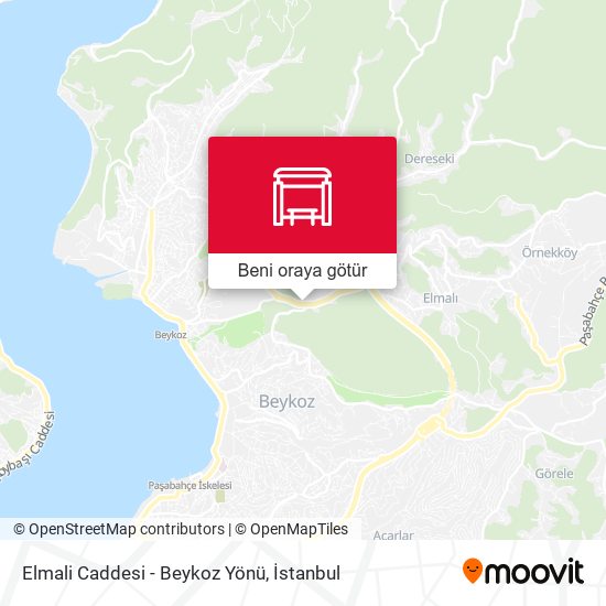 Elmali Caddesi - Beykoz Yönü harita