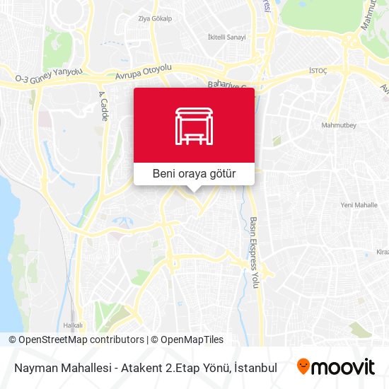 Nayman Mahallesi - Atakent 2.Etap Yönü harita