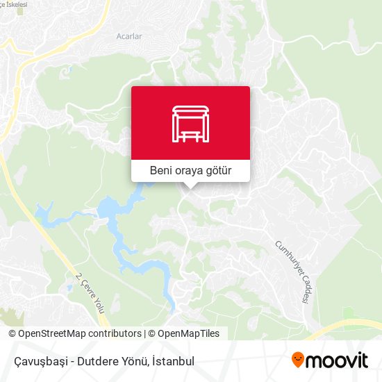 Çavuşbaşi - Dutdere Yönü harita