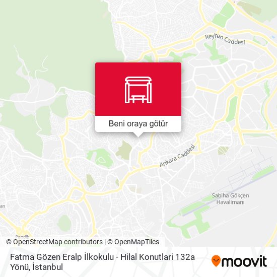 Fatma Gözen Eralp İlkokulu - Hilal Konutlari 132a Yönü harita