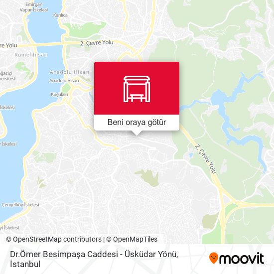 Dr.Ömer Besimpaşa Caddesi - Üsküdar Yönü harita