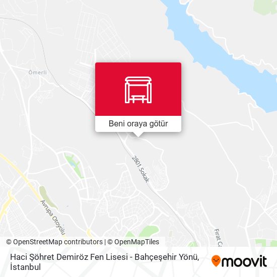 Haci Şöhret Demiröz Fen Lisesi - Bahçeşehir Yönü harita