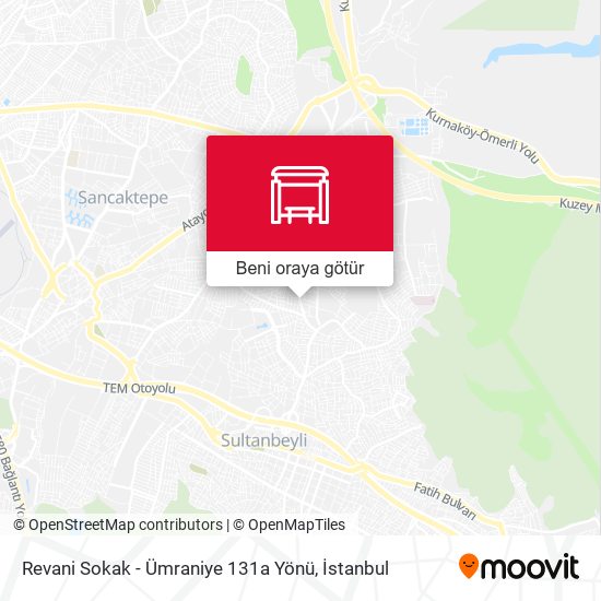 Revani Sokak - Ümraniye 131a Yönü harita