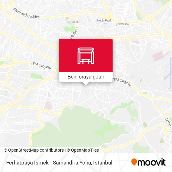 Ferhatpaşa İsmek - Samandira Yönü harita