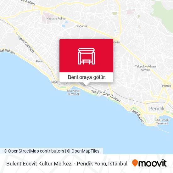 Bülent Ecevit Kültür Merkezi - Pendik Yönü harita